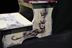 Hand Painted Tuscan Inspired Stepstool 1 small