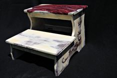 Hand Painted Tuscan Inspired Stepstool 2 small