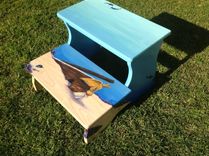 Hand Painted Shipwreck Theme Stepstool 1 small