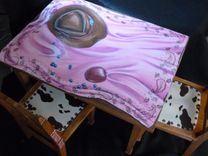 Hand Painted Child's Table And Chairs Set 1 small