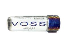 Crystallized Voss Glass Water Bottle Bling Genuine European Crystals Bedazzled 3 small