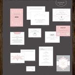 Pink Flourish Wedding Invitations 3 small