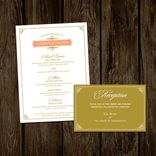 Southern Peach Wedding Invitations 2 small