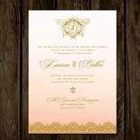 Southern Peach Wedding Invitations 3 small