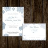Winter Snowflake Wedding Invitations 1 small