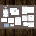 Winter Snowflake Wedding Invitations 3 small