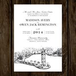 Classic Black And White Wedding Invitations 2 small