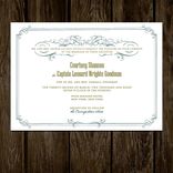 Ornate Border Wedding Invitations 2 small