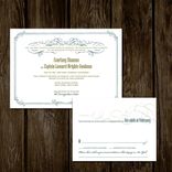 Ornate Border Wedding Invitations 1 small