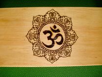 Meditation Bench Om Symbol 2 small