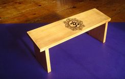Meditation Bench Om Symbol 3 small