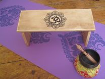 Folding Meditation Bench Om Symbol 1 small