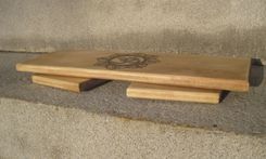 Folding Meditation Bench Om Symbol 5 small