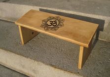 Folding Meditation Bench Om Symbol 6 small