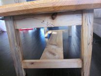 Spalted Curly Maple Coffee Table With Live Edge Pine 5 small