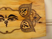 Buddha Wisdom Eyes Hanging Sign 4 small
