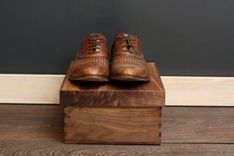 Walnut Shoe Box 1 small