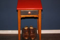 Maple Nightstand Chalk Painted 2 small