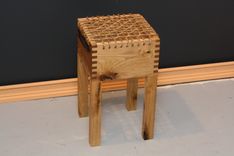 Stout Stool In White Walnut And Manila 3 small