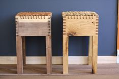 Stout Stool In White Walnut And Manila 6 small
