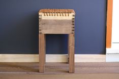 Stout Stool In Black Walnut And Leather 1 small