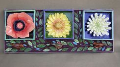 Flower Power Mosaic Ceramic Wall Hanging 2 small