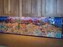 Back Splash Mural Hand Painted On Ceramic Tile Panels 2 small