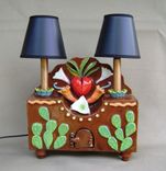 Ceramic Candelabra/ Area Lamp, Artistic Lighting Fixture 1 small
