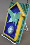 Luna Moth With Exotic Egg 3-D Tile Wall Hanging 3 small