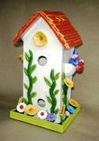 Bird Condo Flower Garden Ceramic House 2 small