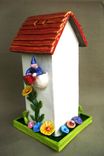 Bird Condo Flower Garden Ceramic House 5 small