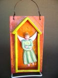 Angel In House Ceramic Wall Plaque 2 small