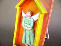 Angel In House Ceramic Wall Plaque 5 small