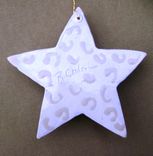 Sale...Star Angel Ceramic Ornament 2, 25 Percent Off, Ready To Ship 4 small
