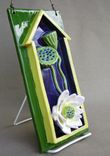 20 Percent Discount Lotus Water Lily With Pods 3-D Ceramic Tile House Plaque, Ready To Ship 4 small