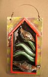 Quails On A Agave Cactus 3-D Hanging Tile, Wall Decor 2 small