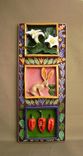 Mosaic Trio Of The Southwest Wall Hanging, Ready To Ship. 3 small
