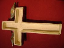 Sparrows On A Cross Ceramic Wall Hanging 4 small