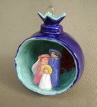 Pomegranate Ornament With Cross And Bird In A Nest (Reserved) But Taking Orders 6 small