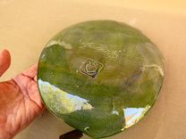 Large Cactus Spoon Rest, Serving Plate, Prickly Pear With 3-D  Flowers, 3 small