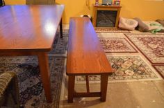 Dining Table W Benches 1 small