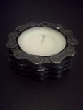 Mood Lighting, Bicycle Chain Tea Light Candle Holder - Reclaimed Cyclist Gift, Hipster Houseware 2 small
