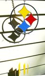Steelers Stained Glass Sun Catcher/ Wind Chimes 3 small