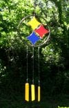 Steelers Stained Glass Sun Catcher/ Wind Chimes 4 small