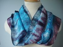 Hand Dyed Silk Scarf 1 small