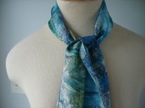 Hand Dyed Silk Scarf 1 small