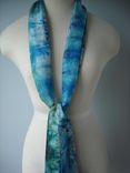 Hand Dyed Silk Scarf 2 small