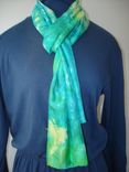 Hand Dyed Silk Scarf 1 small