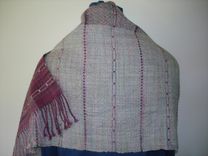 Hand Woven Danish Medallion And Leno Shawl 3 small