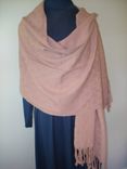 Hand Woven Old Rose Shawl 2 small